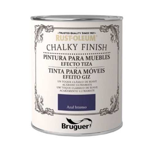 CHALKY FINISH PINTURA EFECTO TIZA AZUL INTENSO 750ML BRUGUER