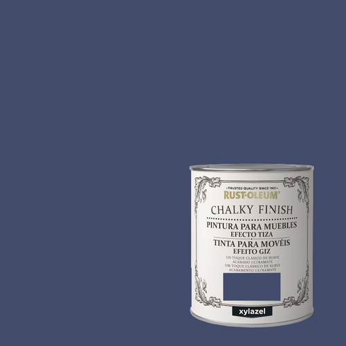 CHALKY FINISH PINTURA EFECTO TIZA AZUL INTENSO 750ML BRUGUER