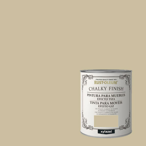 CHALKY FINISH PINTURA EFECTO TIZA MARRON YUTE 750ML BRUGUER