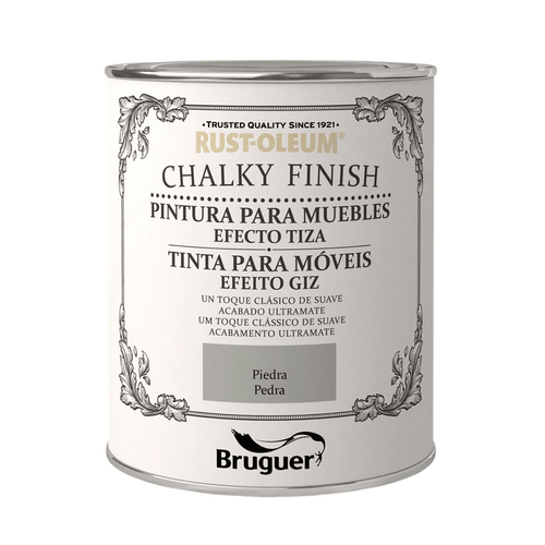 CHALKY FINISH PINTURA EFECTO TIZA PIEDRA 750ML BRUGUER