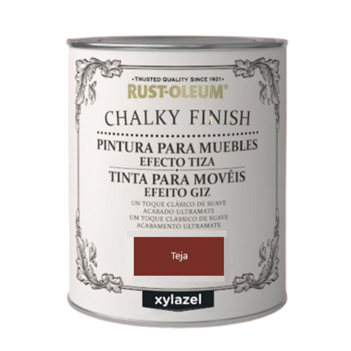CHALKY FINISH PINTURA EFECTO TIZA TEJA 750ML BRUGUER