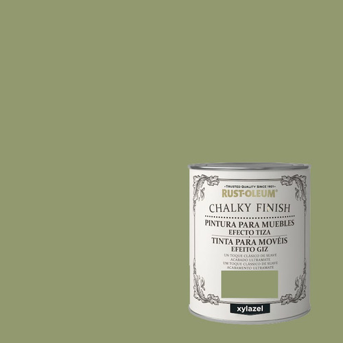CHALKY FINISH PINTURA EFECTO TIZA VERDE SALVIA 750ML BRUGUER