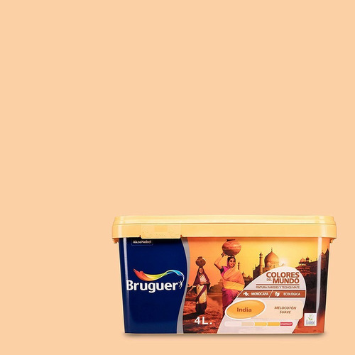 COLORES DEL MUNDO INDIA MELOCOTON SUAVE 4L BRUGUER