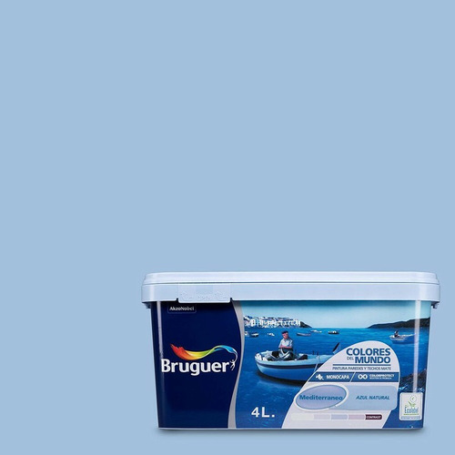 COLORES DEL MUNDO MEDITERRANEO AZUL NATURAL 4L BRUGUER