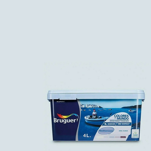 COLORES DEL MUNDO MEDITERRANEO AZUL SUAVE 4L BRUGUER