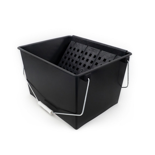 CUBETA POLIPROPILENO 2 ASAS CON REJILLA PLASTICA 16L 6909 BARBOSA