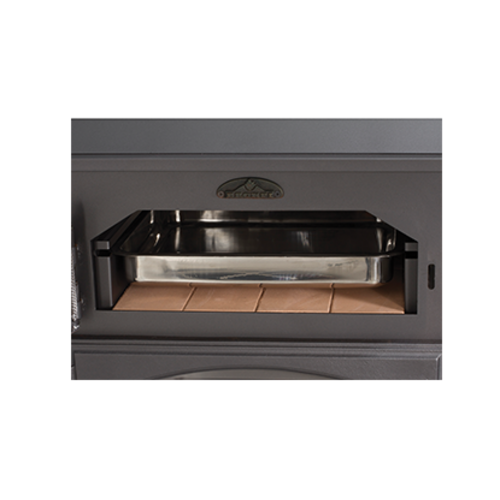 EBRO CHIMENEA FRONTAL CON HORNO Y LEÑERO 18KW BRONPI