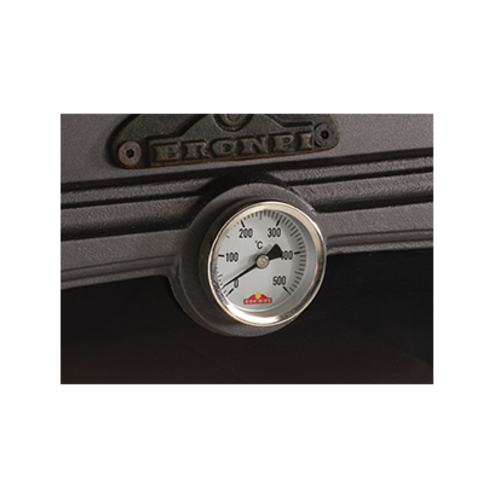 EBRO CHIMENEA FRONTAL CON HORNO Y LEÑERO 18KW BRONPI