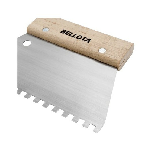 ESPATULA INOX DENTADA 200MM BELLOTA