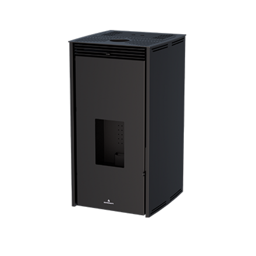 FREE-11 ESTUFA PELLET SIN ELECTRICIDAD NEGRA 10KW BRONPI