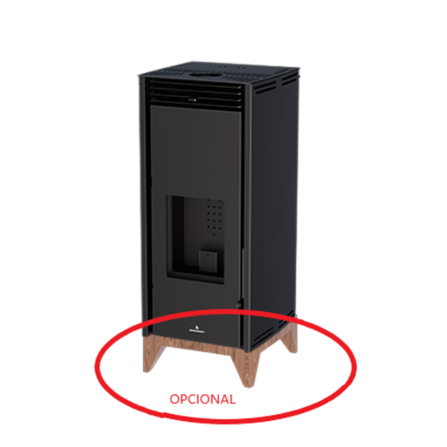 FREE-6 ESTUFA PELLET SIN ELECTRICIDAD NEGRA 6KW BRONPI