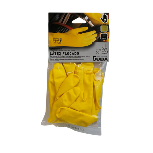 GUANTE NOVA 38 LATEX AMARILLO T-8 62138 JUBA