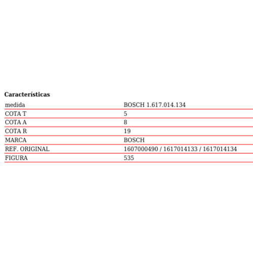 JUEGO ESCOBILLAS PVC BOSCH 1.617.014.134 ASEIN