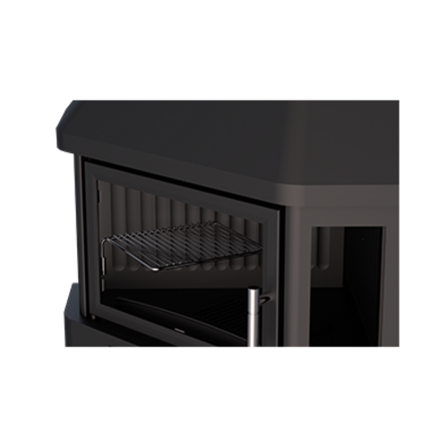LORCA R CHIMENEA RINCON 3 CRISTALES CON LEÑERO 18KW BRONPI