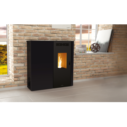 LUPE ESTUFA PELLET EXTRAPLANA NEGRA 8KW BRONPI