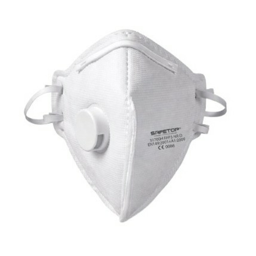 MASCARILLA PLEGABLE CON ESPUMA INTERIOR Y VALVULA FFP3 SAFETOP