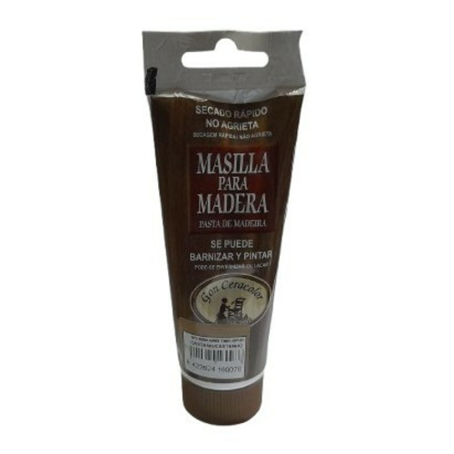 MASILLA PARA MADERA AL DISOLVENTE CASTAÑO 120GR GON CERACOLOR