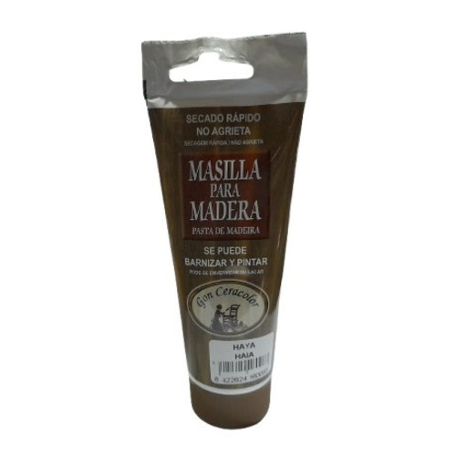 MASILLA PARA MADERA AL DISOLVENTE HAYA 120GR GON CERACOLOR