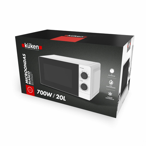 MICROONDAS BLANCO 700W 20L KÜKEN