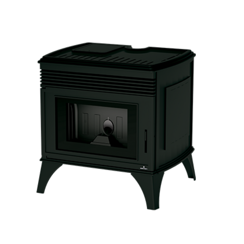 NICOL ESTUFA DE FUNDICION PELLET NEGRA 6KW BRONPI