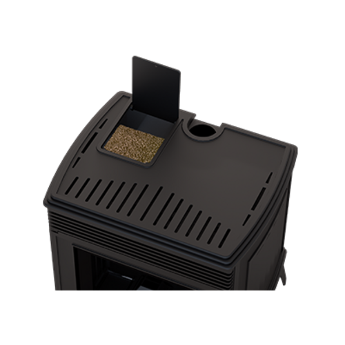 NICOL ESTUFA DE FUNDICION PELLET NEGRA 6KW BRONPI