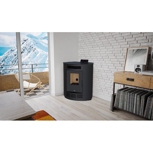 NINA ESTUFA PELLET RINCON NEGRA 8KW BRONPI