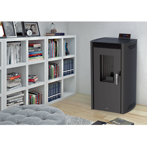 NOA ESTUFA PELLET HYDRO NEGRA 15,8KW BRONPI