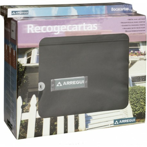 PACK BOCACARTAS Y BUZON ACERO NEGRO ARREGUI