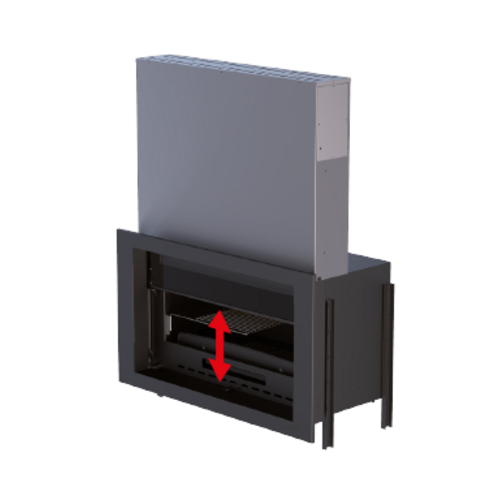 PARIS 90 VISION GUILLOTINA INSERTABLE LEÑA 15KW BRONPI