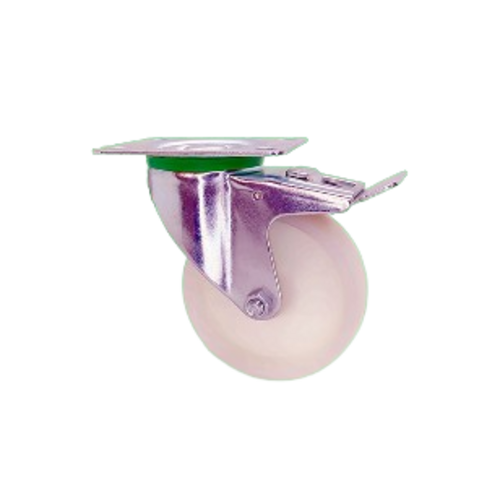 RUEDA GIRATORIA CON FRENO 82/11M94 NYLON 100mm 150KG RGHCOFER