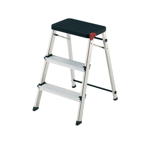 TABURETE ALUMINIO DOMESTICO 2 PELDAÑOS ROLSER