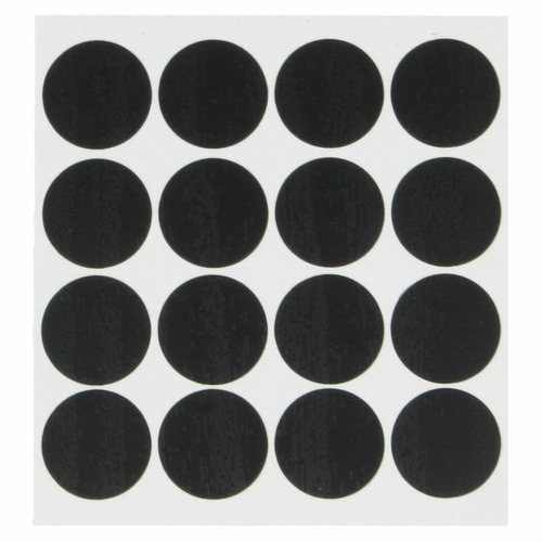 TAPON ADHESIVO NEGRO VETEADO 12mm AMIG