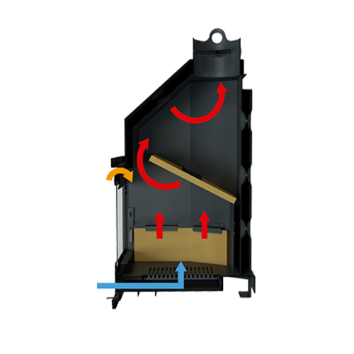 TECNOHYDROBRONPI 70 VISION INSERTABLE LEÑA HYDRO 19KW BRONPI