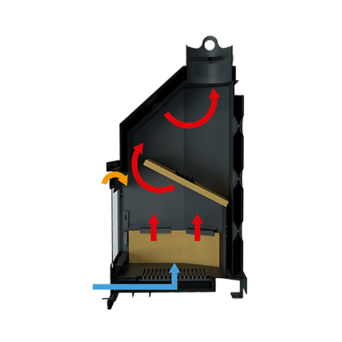 TECNOHYDROBRONPI 80 VISION INSERTABLE LEÑA HYDRO 30KW BRONPI