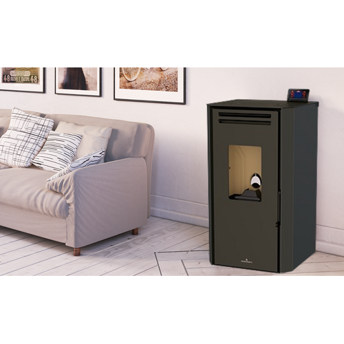 TINA ESTUFA PELLET NEGRA 6,3 KW BRONPI