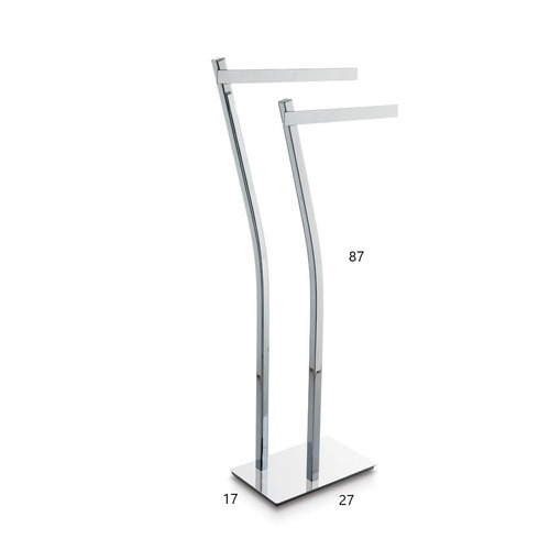 TOALLERO PIE 2 BARRAS CROMO