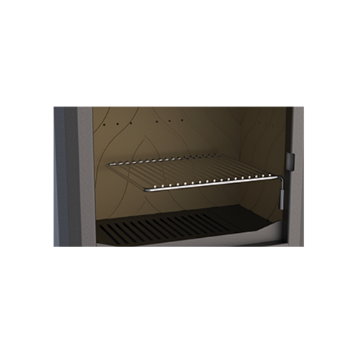TUDELA ESTUFA LEÑA CON HORNO Y LEÑERO 12KW BRONPI