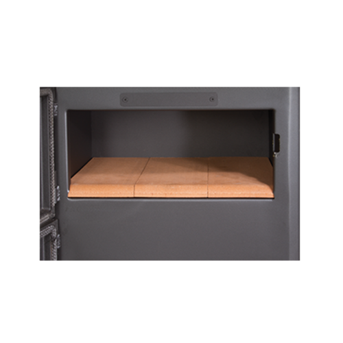 TUDELA ESTUFA LEÑA CON HORNO Y LEÑERO 12KW BRONPI