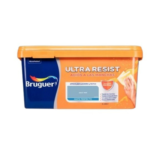 ULTRA RESIST PINTURA PLASTICA INTERIOR AZUL REAL 4L BRUGUER