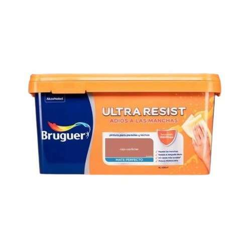 ULTRA RESIST PINTURA PLASTICA INTERIOR ROJO CARACTER  4L BRUGUER