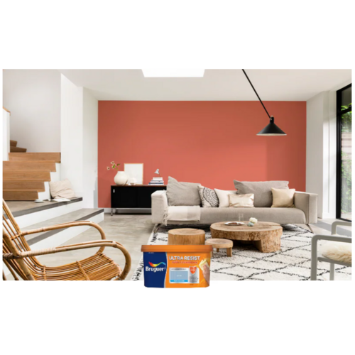 ULTRA RESIST PINTURA PLASTICA INTERIOR ROJO CARACTER  4L BRUGUER