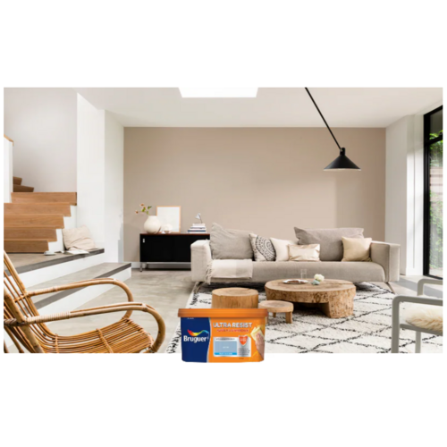 ULTRA RESIST PINTURA PLASTICA INTERIOR MARRON CREMOSO 4L BRUGUER