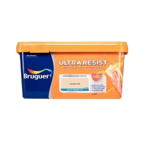 ULTRA RESIST PINTURA PLASTICA INTERIOR NARANJA SUTIL 4L BRUGUER