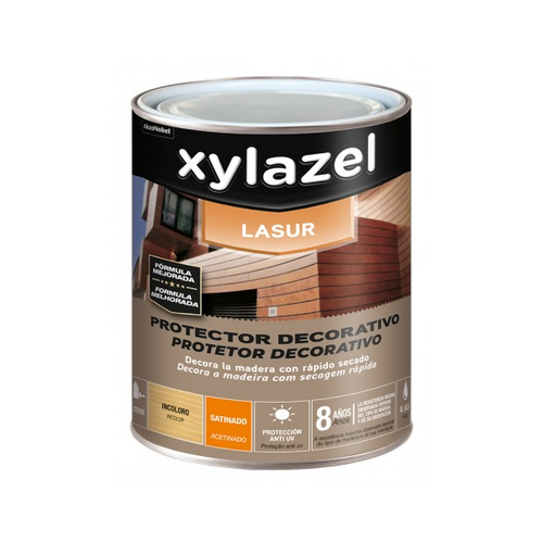 LASUR AGUA INCOLORO SATINADO 750ML XYLAZEL