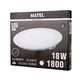 DOWNLIGHT LED REDONDO BLANCO 18W FRÍA MATEL