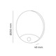 APLIQUE REDONDO EXT LED CON SENSOR MOVIMIENTO 13W 1850Lm EDM