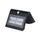 APLIQUE LED SOLAR KORPASS SENSOR 4W NEGRO FRÍA MATEL