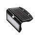 APLIQUE LED SOLAR KORPASS SENSOR 8W NEGRO FRÍA MATEL
