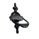 ALDABA LLAMADOR PUERTA FORJA NEGRO 210mm