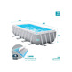 PISCINA RECTANGULAR DESMONTABLE PRISM FRAME 400X200X122 INTEX